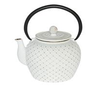Théière Hokkaïdo en fonte avec filtre 1,2l blanche - Table Passion - Blanc - Fonte Blanc
