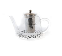 Théière infuseur flore en verre - - Transparent - Verre