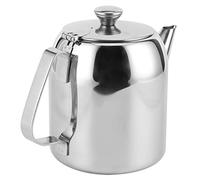 Théière Inox, Cafetière, Cafetière, Pot à Lait, Pot à Crème, Bouilloire, Pot à Eau Froide, Bec Court pour Hôtel Restaurant (32 onces (environ 850ML))