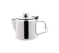 Olympia Théière Concorde K677 – Acier inox finition miroir 410 ml, poignée double couche, argent