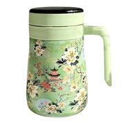 Théière isolée - Carafe à café isolée en acier inoxydable de 550 ml - Distributeur de boisson de présentation - Pichet d'eau chaude pour liquides chauds/froids