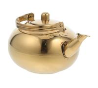 Théière Isotherme 1,8 L en Acier Inoxydable, Dorée, pour Eau et Thé | Intérieur Propre, Structure Solide, sans Doublure en Verre, Usage Maison la Cuisine, Format 1,8 L