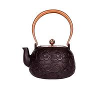 Théière Japonaise en Fonte - Bouilloire à Thé de Grande Capacité 1,2 L - Pour Revêtement de Feuilles Mobiles