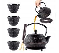 Théière - KADAX - Genua - Fonte Émaillée - 850ml - 4 Tasses Incluses