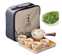 Théière Magique Chat - Théière Kongfu Chinoise - Théière en Céramique Rotative Gongfu Portable | Accessoires de thé en plein air pour une atmosphère élégante pour les restaurants, salons de thé, maiso