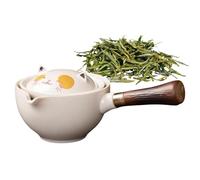 Théière magique portable en céramique chat - Théière chinoise Kongfu, théière rotative portable Gongfu, accessoires de thé d'extérieur pour une atmosphère élégante pour restaurants, salons de thé, mai