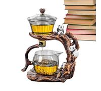 Théière magnétique - Résistant à la chaleur - Bouilloire semi-automatique - Infuseur à thé en vrac mignon en vrac - Infuseur à thé mignon en forme de panda pour brassage de café, maison, cuisine