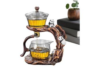 Théière magnétique semi-automatique résistante à la chaleur, jolie théière avec diffuseur de thé en vrac, robuste et facile à utiliser pour le brassage du café, la maison, la cuisine, le bureau