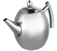 Theiere Marocaine Avec Filtre - 1L Bouilloire Cafetière En Acier Inoxydable Avec Le Filtre, Grande Capacité Épaissie Fond Plat Caf