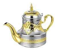 Théière Marocaine en Acier Inoxydable 1,2 Litre à Bec Gooseneck