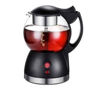 Théière noire à vapeur automatique domestique,bouilloire électrique multifonctionnelle en verre,théière bouillante,pot de santé,0,8 l - Type Black #A
