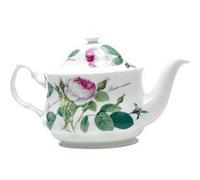 Théière ovale Rose redouté 60 cl - Roy Kirkham - Blanc - Porcelaine Blanc G