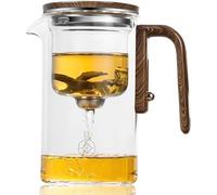 Théière Passoire En Verre, Avec Manche Bois, Infuseur À Thé, 720 Ml, Transparent(520ml,Nocups)