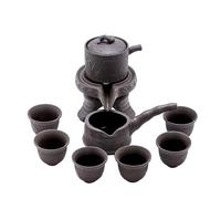 Théière passoire en verre, service à thé chinois Gongfu, semi-automatique, conception de moulin pierre tasse Gaiwan faite la main for cérémonie du, fête, maison