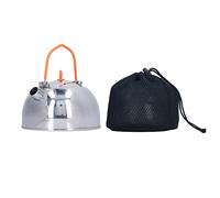 Théière Portable Camping 304 Inox, Isolation Thermique, Mini Bouilloire 0,6L - Résistante, Anti - Éclaboussures, Idéale Pique - Nique et Pêche