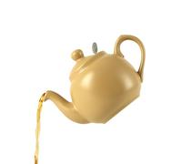 Théière rustique avec infuseur, céramique, gingembre mat, 2 tasses (600 ml)