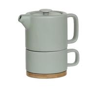 Secret de Gourmet – Théière avec tasse « Nature » 40 cl Menthe Vert G