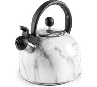 Théière sifflante Ibili-Classica, acier inoxydable, 19x21,5 cm, 2,5 l, marbre