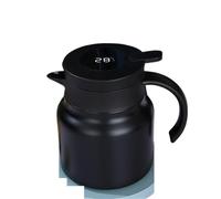 Théière Théière En Acier Inoxydable 316 Avec Compartiments For Le Thé Et L'eau, Idéale For Les Pique-niques Pour Le Thé(Black,1000ml)