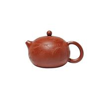 Théière Théière en argile violette de 220ml, Pot fait à la main, minerai brut Zhu, bouilloire à thé de boue avec passoire, service à thé Zisha, théière chinoise Récipient pour infuser le thé