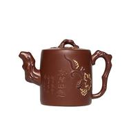 Théière Théière en argile violette de 340ml, Pot fait à la main, bouilloire à boue de minerai brut avec infuseur, service à thé chinois Zisha for théière chinoise Récipient pour infuser le thé