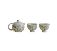 Théière Théière en céramique de petite taille, tasse à thé, service for une seule boisson, for la maison(3-piece set)