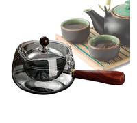 Théière, Theiere En Verre, Theiere Verre En Verre Avec Infuseur, Grande Théière Rotative À 360 ° Amovible Passe Au Lave-vaisselle Théière À Thé Pour Floraison, Thé En Vrac (500 Ml)