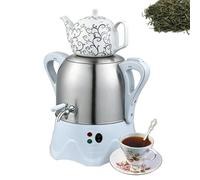 Théière Turque électrique 2000 W, En Acier Inoxydable 3 L, En Céramique 1 L, Samovar électrique, Avec Fonction De Maintien Au Chaud, Pour Café, Thé Parfumé, Thé Turc #2