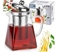 Théière en verre résistant à la chaleur avec infuseur 730 ml