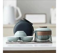 Théières 1 Bowl 3 Cup Household Tea Making Travel Outdoor Portable Bag Chinese Set Supplies Zen Teapot And Kit Théière Service A Thé(D)