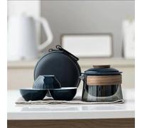 Théières 1 Bowl 3 Cups Zen Teapot Outdoor Portable Bag Set Chinese Tea Supplies Cup Household Making Travel Théière Service A Thé(C)