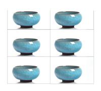 Théières 6pcs 30ml Céramique Yixing Purple Clay Tea Service Crackle Glaze Kung Fu Cup Set Travel Chinese Porcelain Teacup Théière Service A Thé(F)