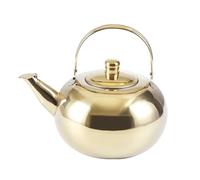 Théières à café et thé en acier inoxydable avec infuseur à bec court pour l'eau de cuisine