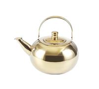 Théières à café et thé en acier inoxydable avec infuseur à bec court pour l'eau de cuisine