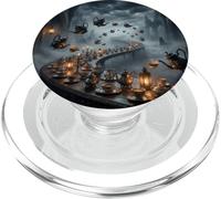 Théières Gothiques Dark Fantasy Cérémonie du thé PopSockets PopGrip pour MagSafe