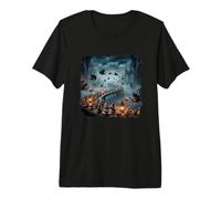 Théières Gothiques Dark Fantasy Cérémonie du thé T-Shirt Haut de Gamme