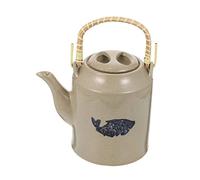Théières, Pichet d'eau froide en émail, 1 pièce, décor à la main, feuilles mobiles, théière chinoise Vintage, avec infuseur, bouilloires sans sifflement