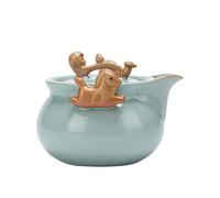 Théières Pour Dessus de Cuisinière Théière Créative Rétro Prise À La Main Au Four Ru, Service Thé Kung Fu En Céramique, Pot Simple Haut De Gamme Personnalisé Théière Pour Infuseur