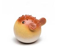 Théières Service À Thé Chinois Décors Art Yixing En Argile Pourpre Animal Compagnie La Main Sculpture Poisson-globe Artisanat Théière Service A Thé(B - 5.4x4.2cm)