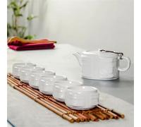 Théières Service Thé En Porcelaine Blanche Tasse 6 Pièces Théière 1 Pièce Kung Fu Vente Gros Café Créative Les Plus Théière Service A Thé