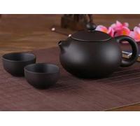 Théières Yixing 1 Pot 2 Cups Purple Clay Tea Set China Kung Fu Sets Xishi Ceremony Zisha Ceramic Pottery Teacup Théière Service A Thé(C)