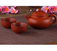 Théières Yixing 1 Pot 2 Cups Purple Clay Tea Set China Kung Fu Sets Xishi Ceremony Zisha Ceramic Pottery Teacup Théière Service A Thé(B)