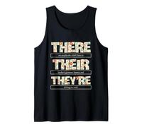 Their There They Grammar Humour for English Teachers Débardeur