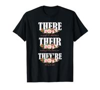 Their There They Grammar Humour for English Teachers T-Shirt Graphique avec Valeur