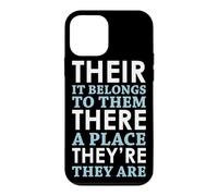 « Their There They 're » - Grammaire Anglaise Coque pour iPhone 12 Mini