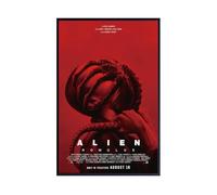 Theissen Store Alien Romulus Movie Poster film #2, 15 x 22,8 pouces (38 x 58 cm), Matte, Sans cadre, Rouge, Uni, 1 Count, Poster, Horreur, Vertical, Wall Art, Salle de séjour, Bureau à domicile