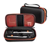 Thejuns Étui Rigide EVA pourJBL PartyBox Wireless Micros - Boîte de Stockage Antichoc avec Poignée, Sac de Transport Étanche Protecteur pour Microphone, Organisateur Durable (Noir)