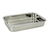 MENASTYL - Plat à four inox de qualité Harry 35x25cm de forme rectangle avec poignées en acier inoxydable rabattables - 4615221