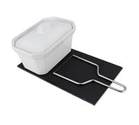 TheKitchenette 5040064 The Kitchenette - Coffret à Foie Gras - 1 Terrine 0.6 L + 1 Lyre en Inox + Ardoise de Service