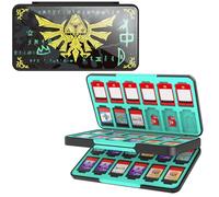 THELIFELICIOUS Étui pour cartes de jeu Switch pour Nintendo Switch/Switch OLED/Switch Lite, doublure de couleur dégradée avec 48 emplacements pour cartes de jeu et 24 emplacements pour cartes micro SD.